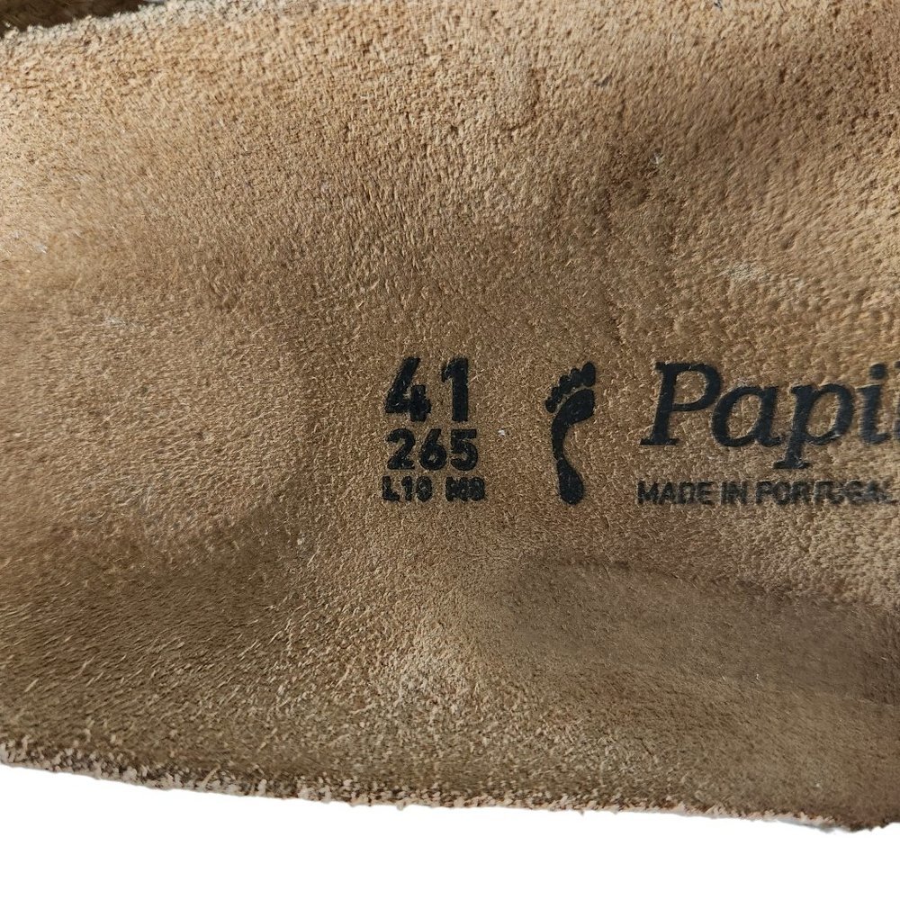 Birkenstock Papadillo Shoes Women's 10 Men's 8 Narrow Blue Madrid Slides Nubuck - Picture 8 of 11